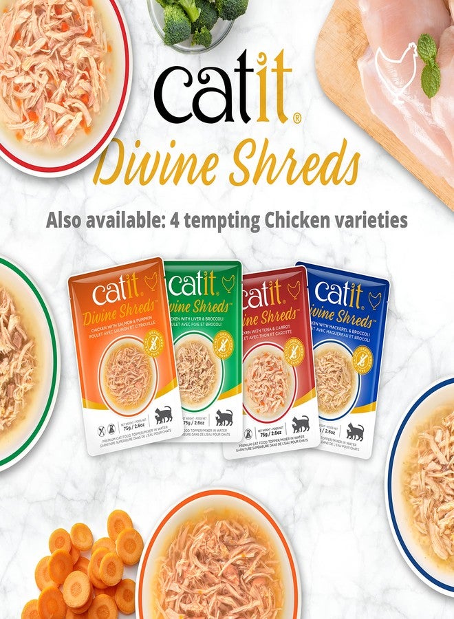Catit Divine Shreds Premium Cat Food Topper, Tuna with Chicken & Wakame - Image 5